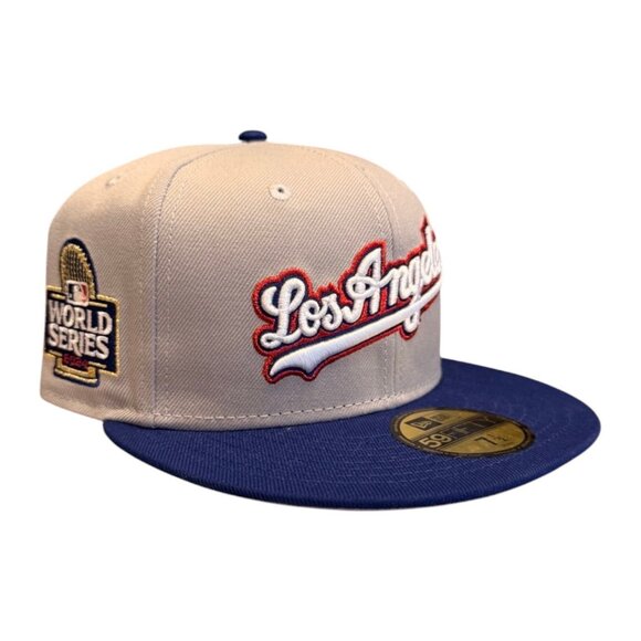 New Era Los Angeles Dodgers 59FIFTY Fitted Hat 2024 World Series Patch 7 1/2 - Picture 4 of 9